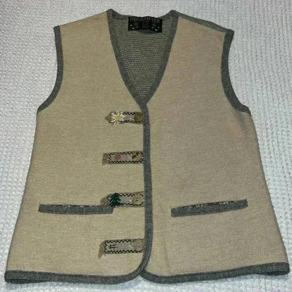 Vintage Obermeyer 1947 Australia Wool Blend Vest E16 - Picture 1 of 7